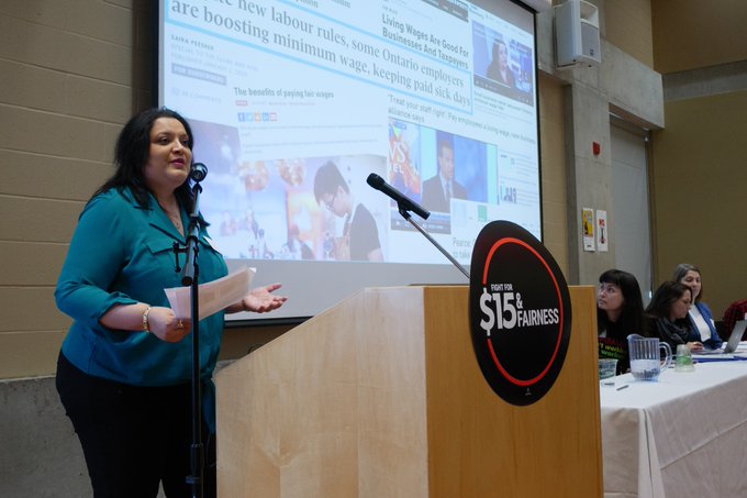 Best Bargains / Jewels 4 Ever CEO was invited to present at a meeting of #decentwork activists.