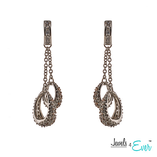 Jewels 4 Ever Women's CZ Fashion Jewelry Earrings