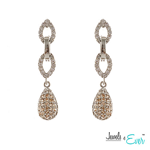 Jewels 4 Ever Women's CZ Fashion Jewelry Earrings