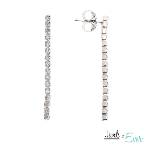 Sterling Silver and Cubic zirconia Earrings