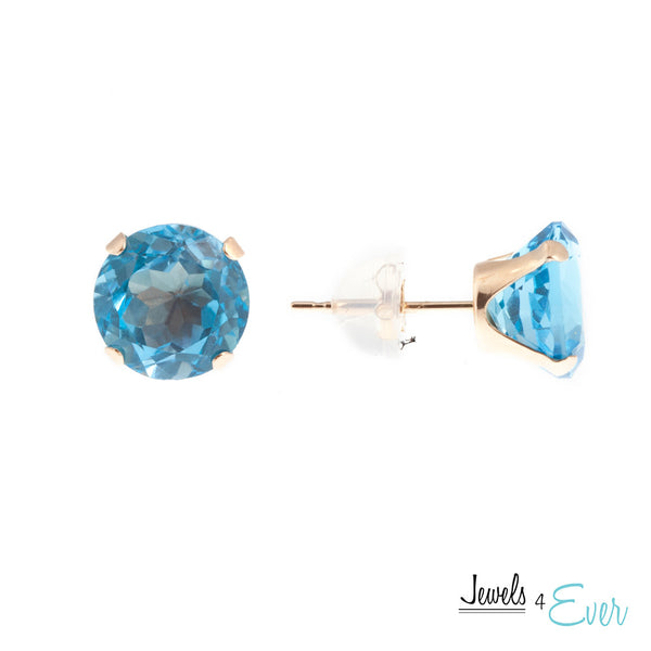ピアス Sterling Silver, 18K Yellow Gold & Blue Topaz Stud Earrings Effy Sterling Silver Yellow Gold Topaz Earrings - Runway Catalog