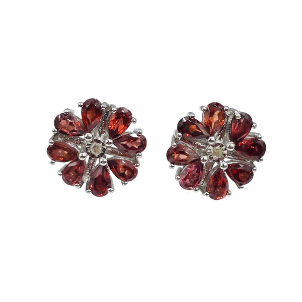 Sterling Silver Ring, Earrings and Necklace Set with Gemstone