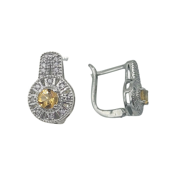 Sterling Silver Genuine Gemstone 4mm Earrings and Ring