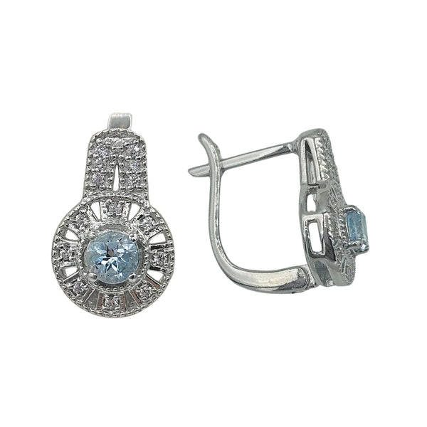 Sterling Silver Genuine Gemstone 4mm Earrings and Ring