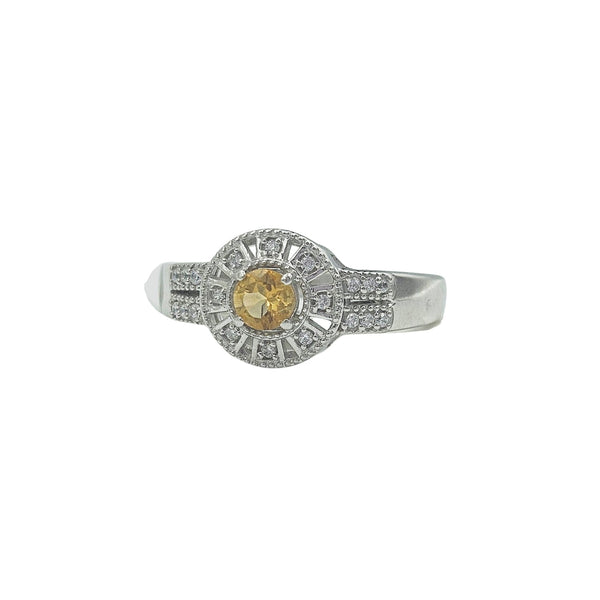 Sterling Silver Genuine Gemstone 4mm Earrings and Ring