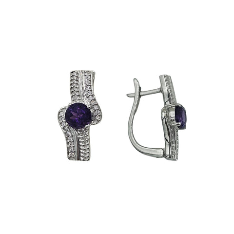 Sterling Silver Genuine Gemstone 6mm Earrings and Ring