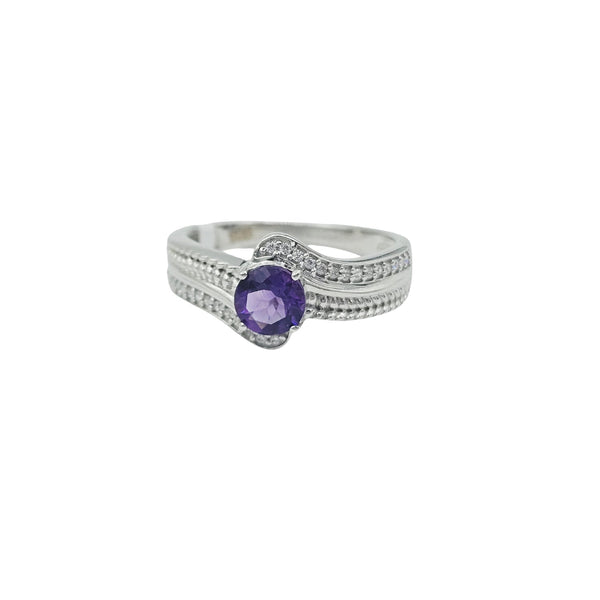 Sterling Silver Genuine Gemstone 6mm Earrings and Ring