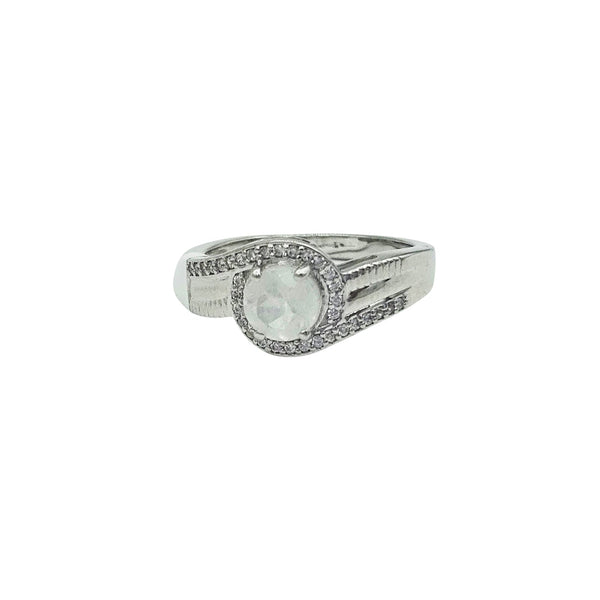 Sterling Silver Genuine Gemstone 6mm Earrings and Ring