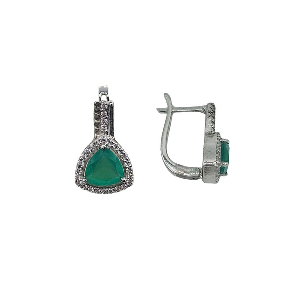 Sterling Silver Genuine Gemstone 7mm Earrings and Ring