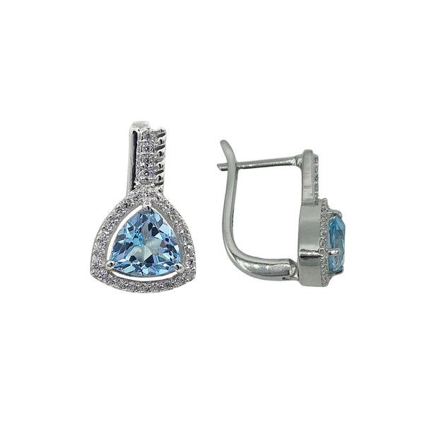 Sterling Silver Genuine Gemstone 7mm Earrings and Ring