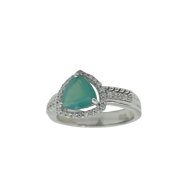 Sterling Silver Genuine Gemstone 7mm Earrings and Ring