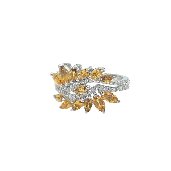 Sterling Silver Genuine Gemstone Earrings and Ring