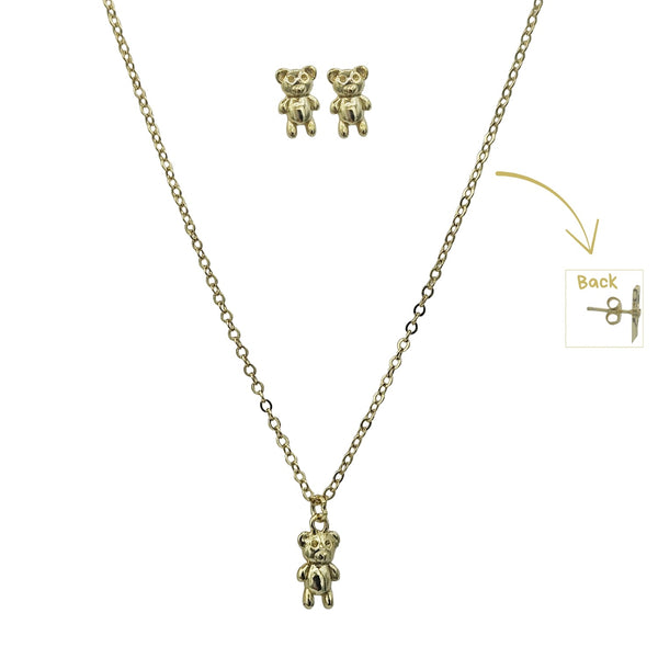 Sterling Silver Set of Necklace and Earrings