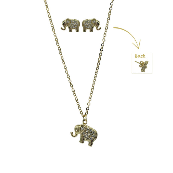 Sterling Silver Set of Necklace and Earrings