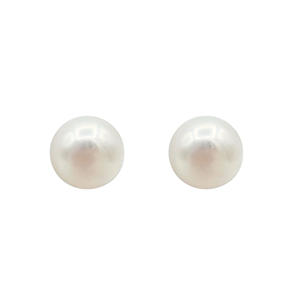 Sterling Silver Freshwater Pearl 13mm Earrings