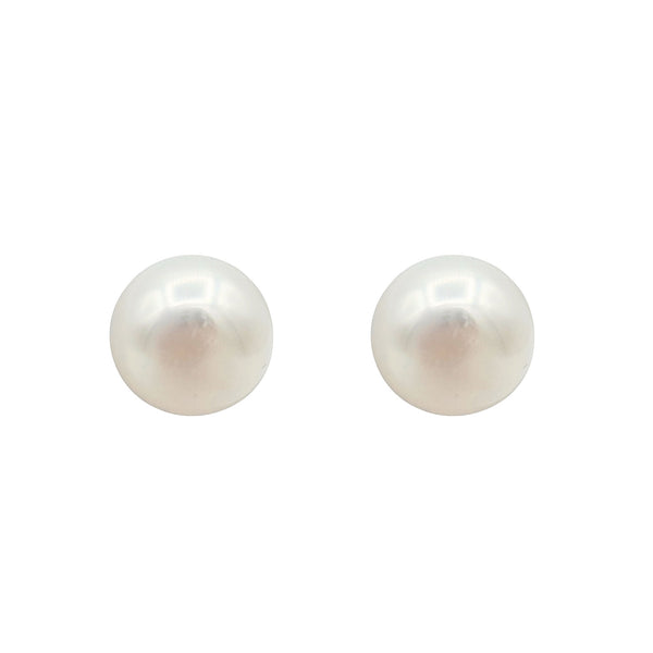 Sterling Silver Freshwater Pearl 13mm Earrings