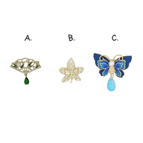 Copper-base Brooches