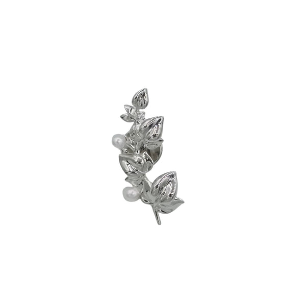 St. Silver Brooches with Pearls