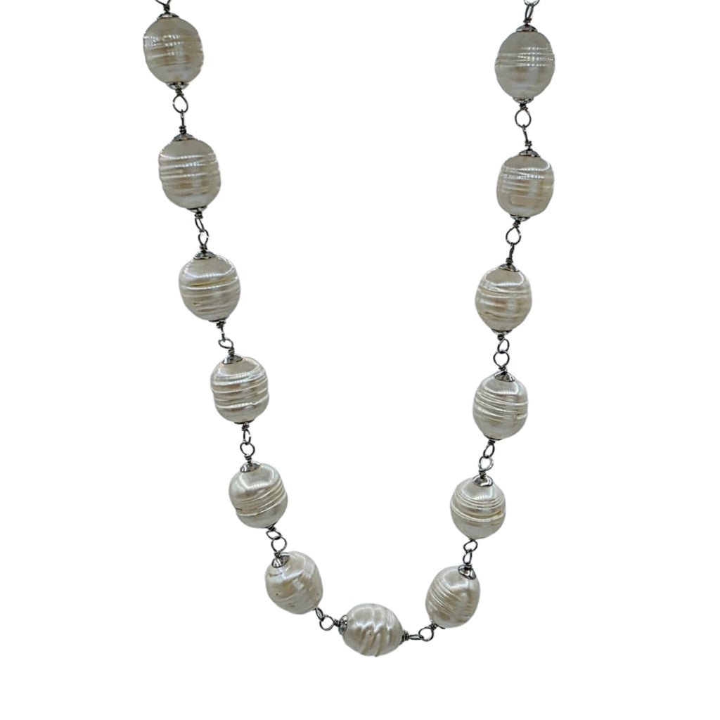 Genuine Freshwater Pearls 10-12mm Necklace and Bracelet