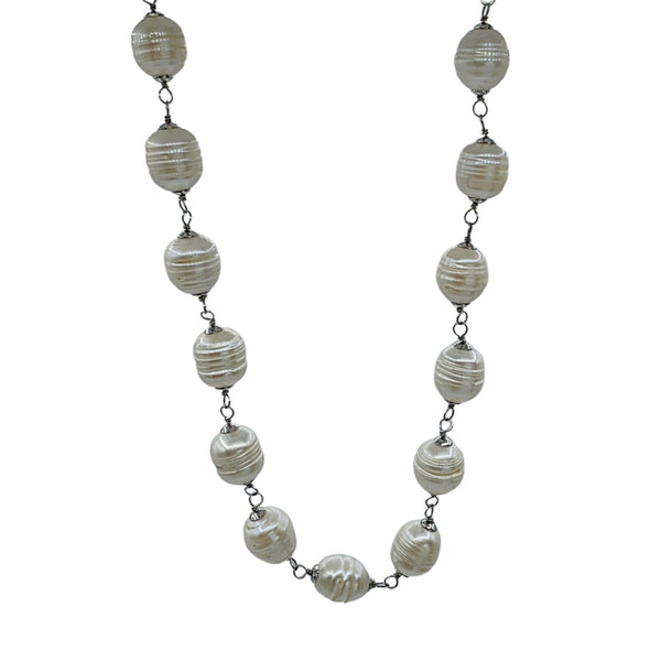 Genuine Freshwater Pearls 10-12mm Necklace and Bracelet