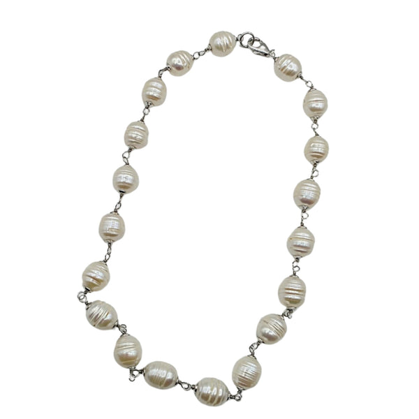 Genuine Freshwater Pearls 10-12mm Necklace and Bracelet