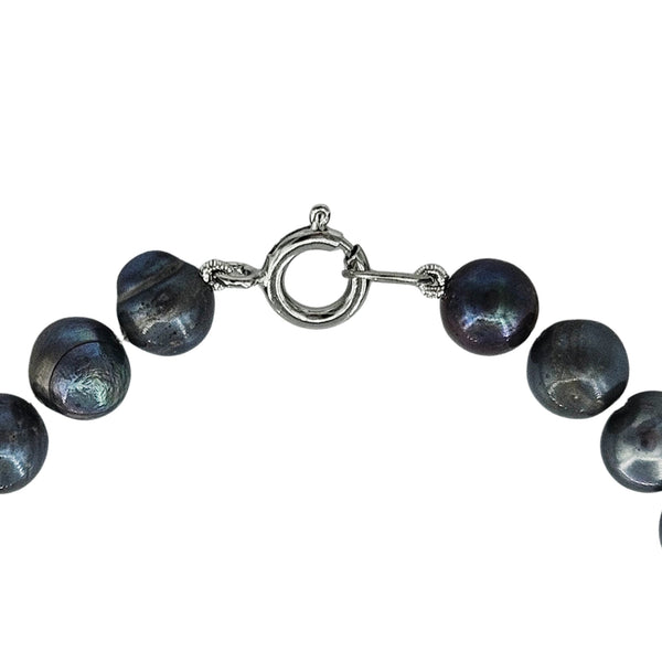 Sterling Silver Genuine Freshwater Pearls 7-8mm Necklace