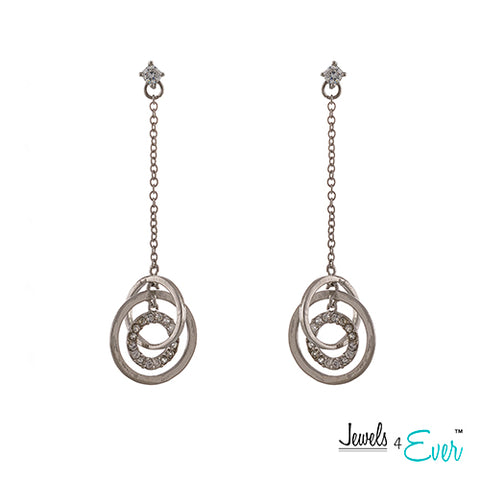 Jewels 4 Ever Women's CZ Fashion Jewelry Earrings