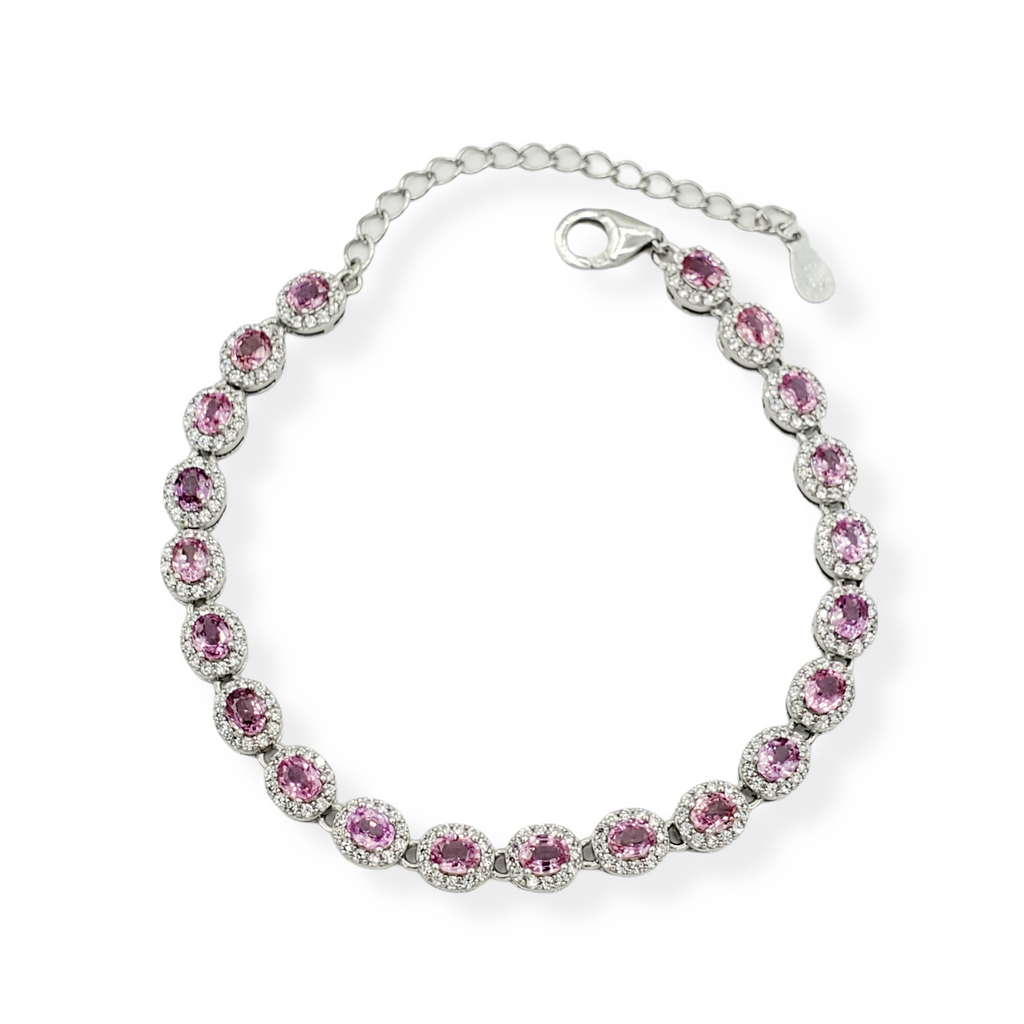 Pink on sale sapphire bracelet