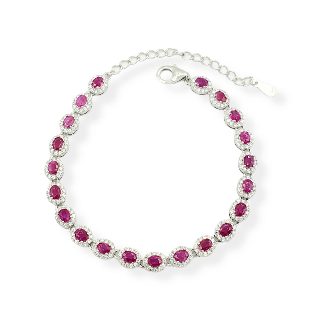 Pink and 2025 silver bracelet