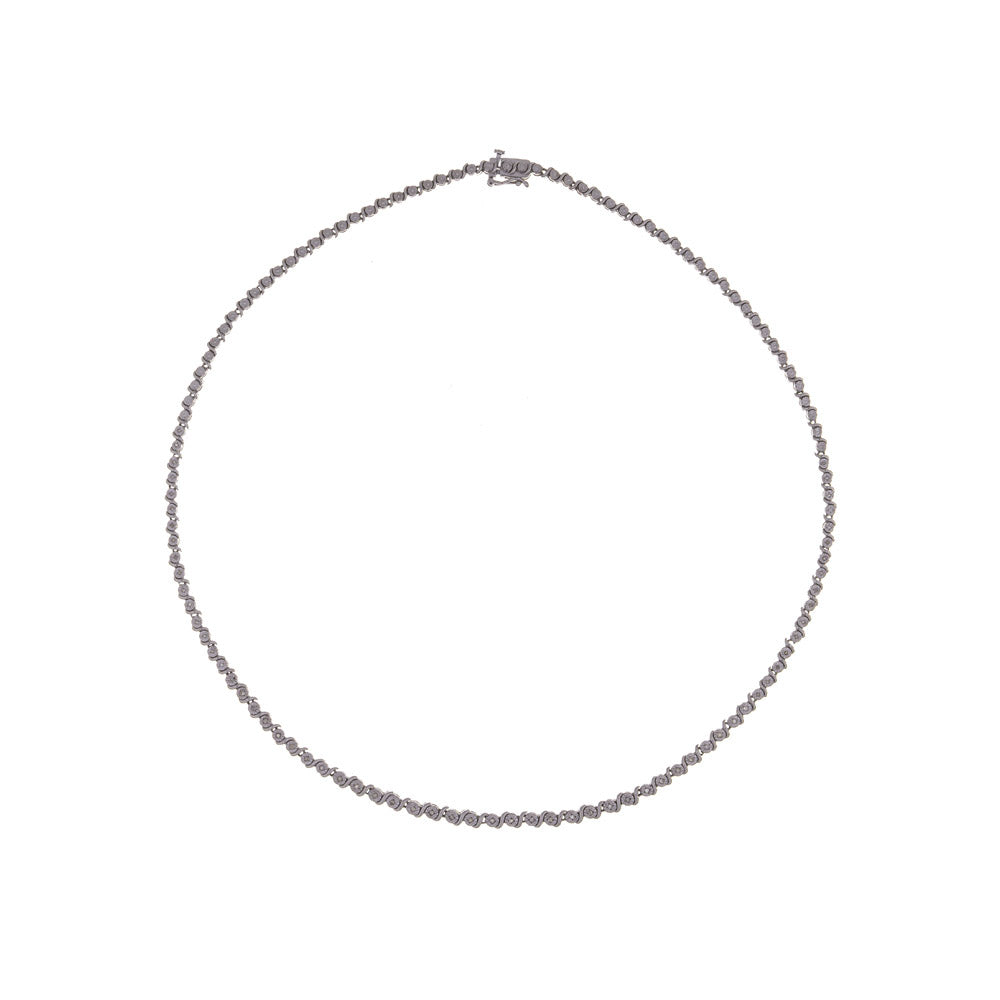 925 Silver with Diamonds 0.30ct Necklace