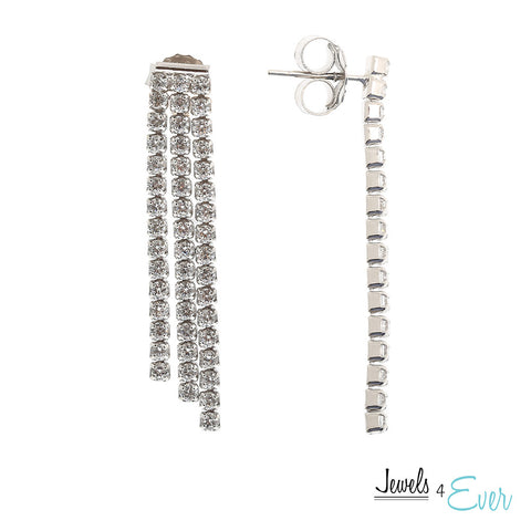 Sterling Silver and Cubic zirconia Earrings
