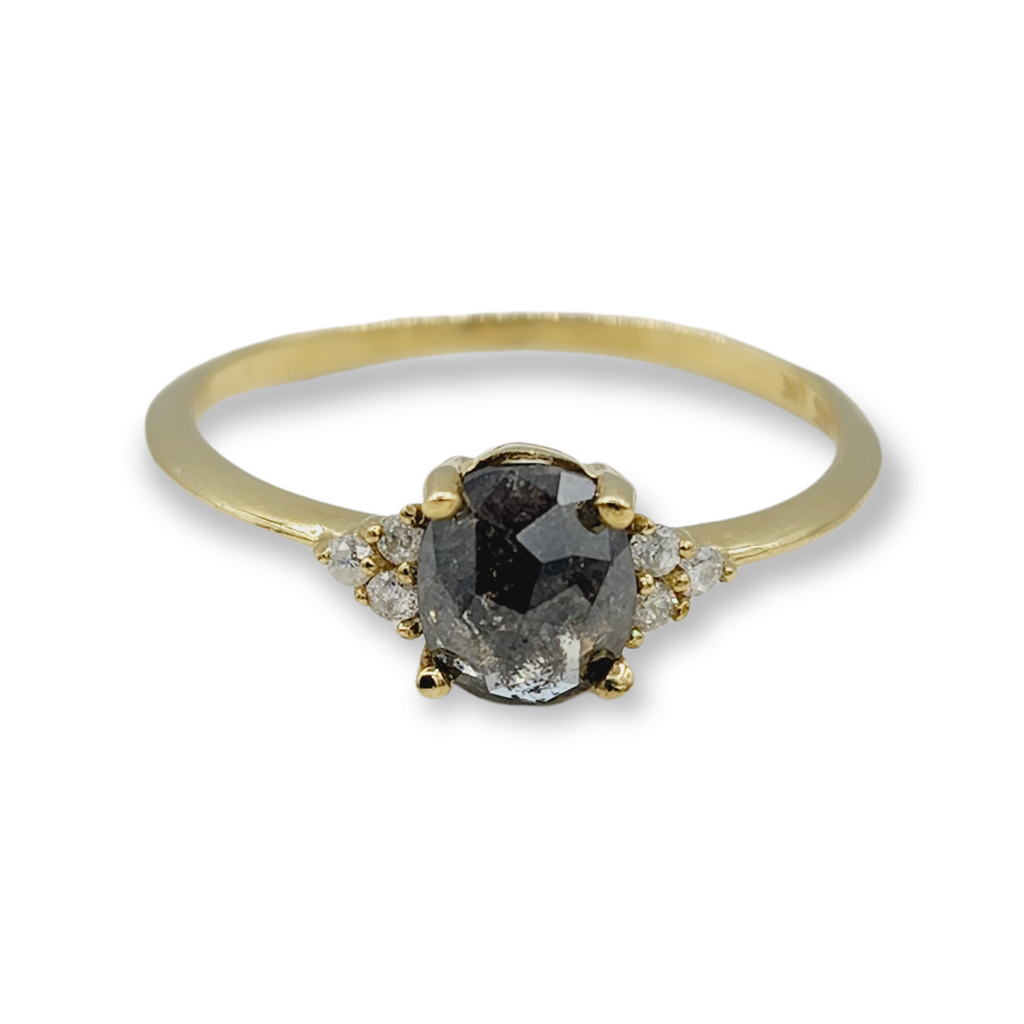 10K Yellow Gold Ring Set With Diamonds 0.68ct