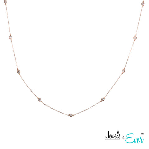 Sterling Silver CZ Necklace