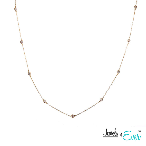 Sterling Silver CZ Necklace