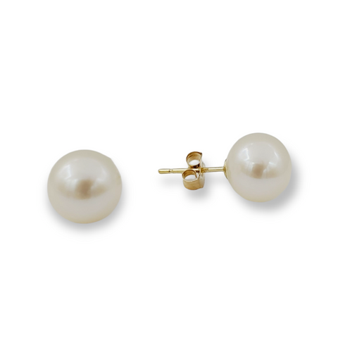 14kt Yellow Gold Freshwater Pearl (8.5-9mm) Earrings