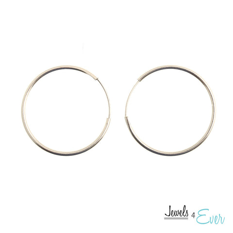 Vintage 19 mm Hoop Earrings