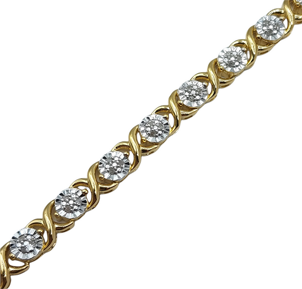 Silver Bracelet with Diamonds 0.25ct