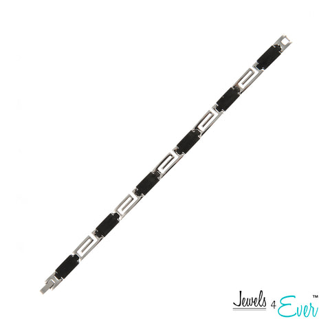 Men's Black Punk Stainless Steel Bracelet
