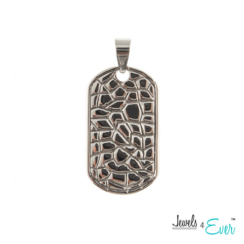 Engravable Stainless Steel Dog Tag Pendant